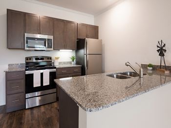 Kitchen with appliances and cabinets
